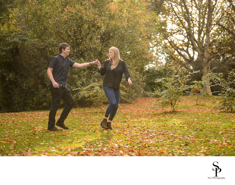 Botanical Gardens Sheffield Autumn Engagement