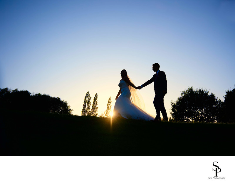 Wedding Photography Silhouette Tankersley Park Golf