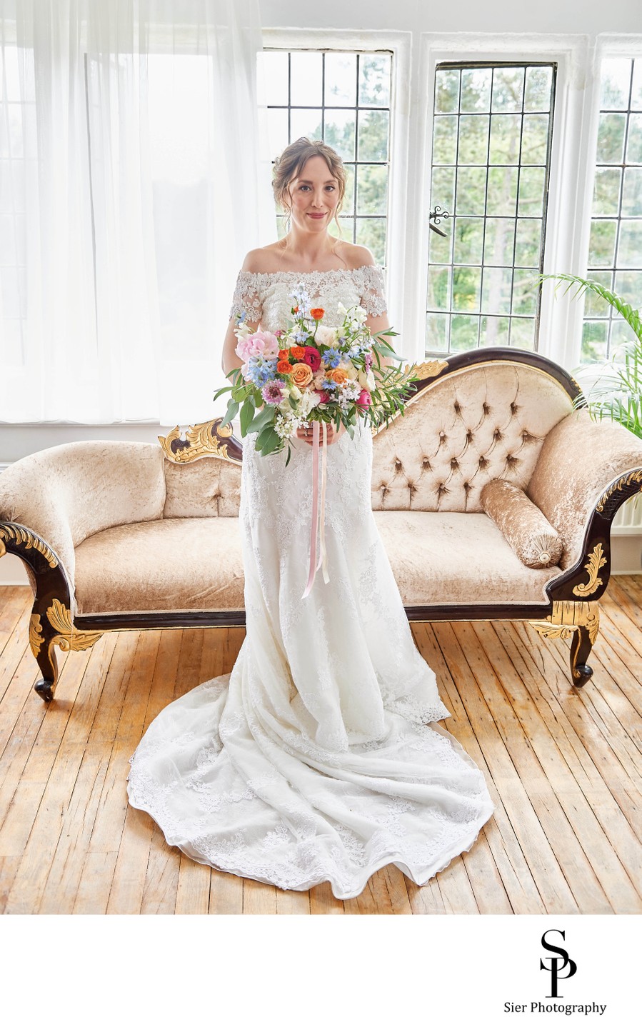 Whirlow Brook Hall Sheffield Bride in the Ready Room