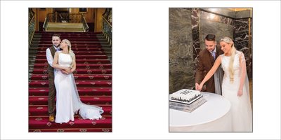 Portrait on the Stairs and Cake Cutting