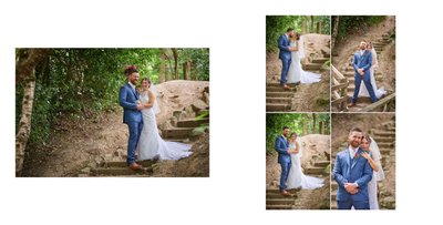 Bride and Groom Fun Pictures in Ecclesall Woods