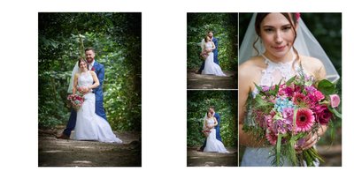 Bride and Groom Photographs in Ecclesall Woods