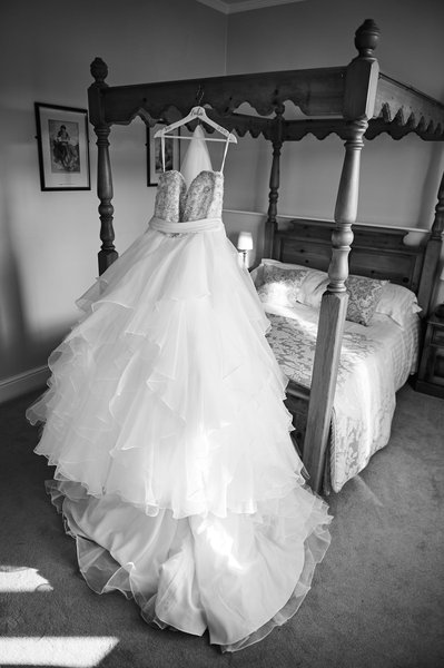 Wedding Dress at Cubley Hall Hotel Wedding 