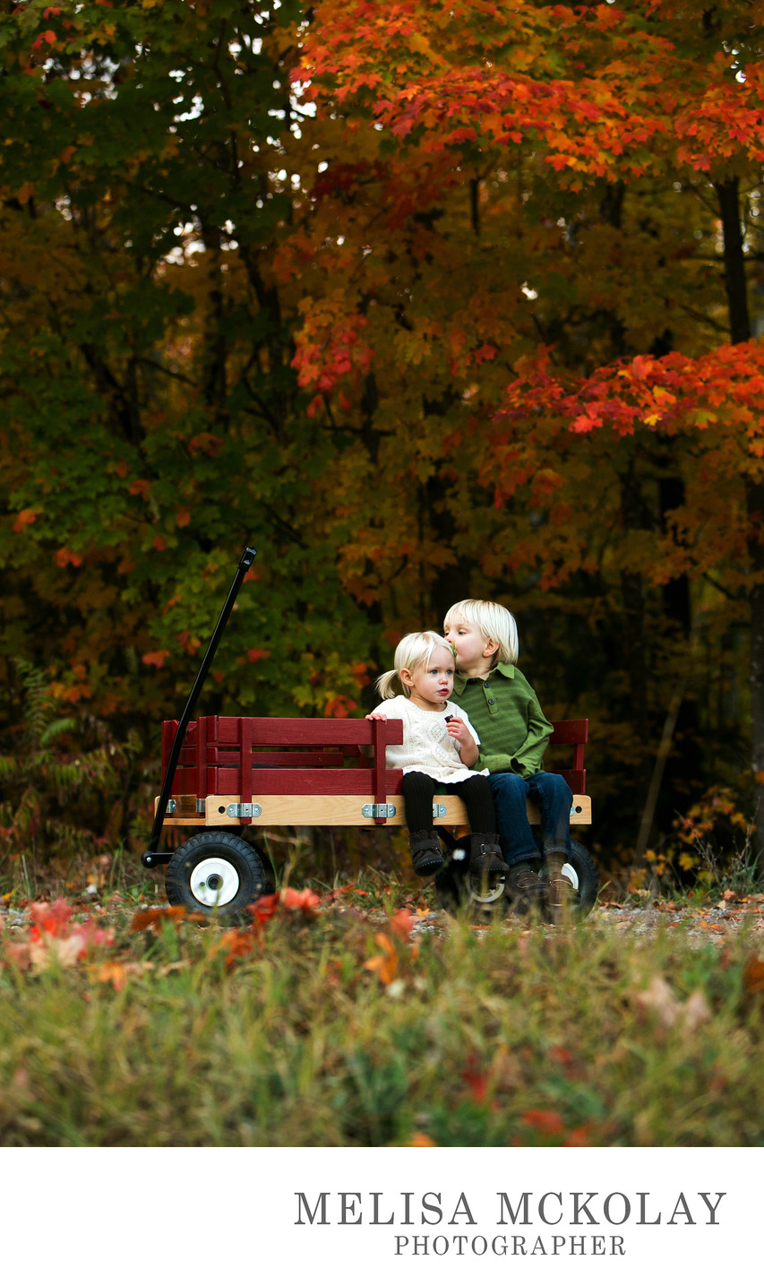 Fall Wagon Ride | Documentary Child Photographer | TC