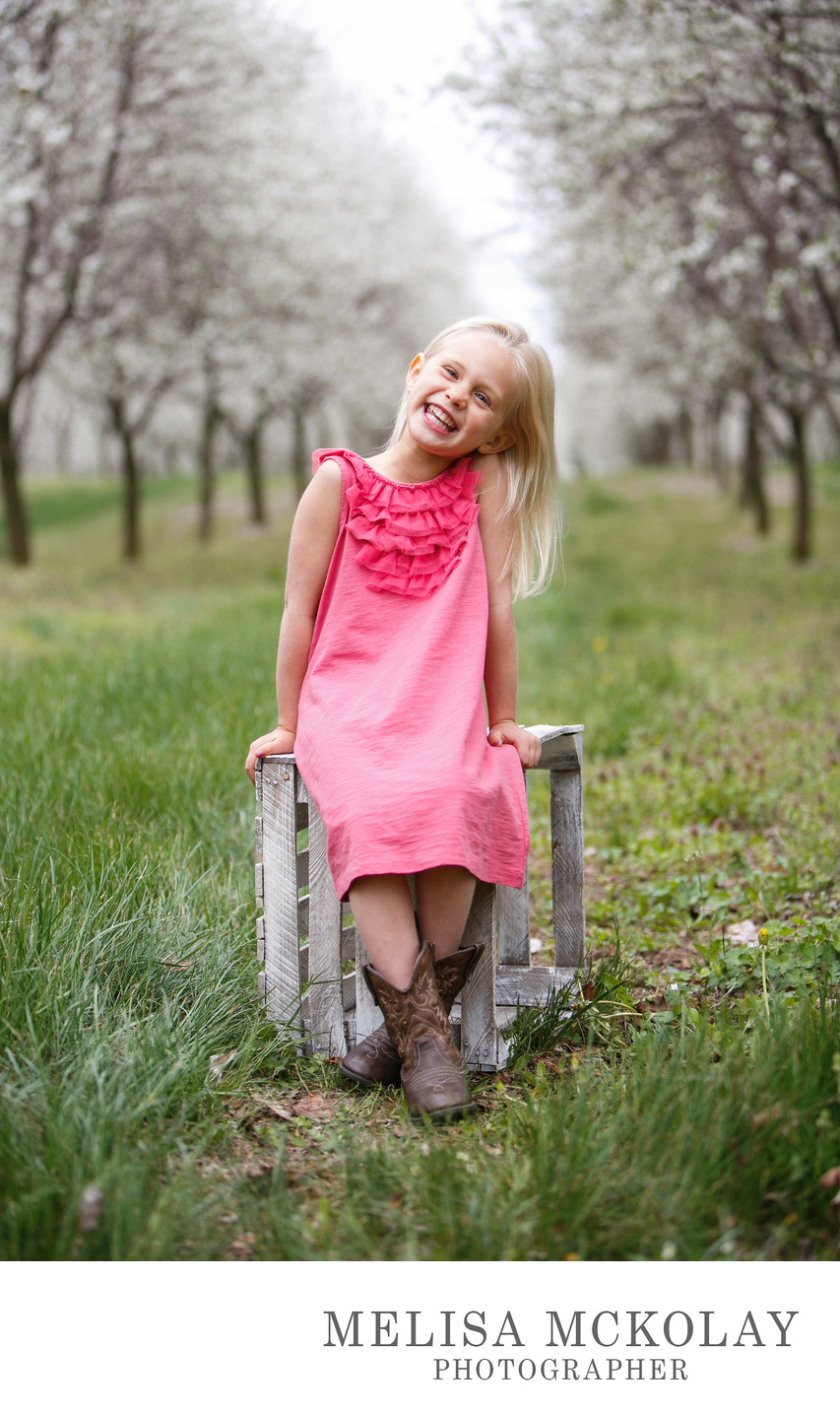 Cowboy Boots & Cherry Blossoms | Spring Portrait | TC  
