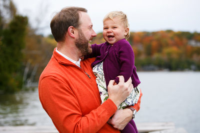 You're Funny Dad | Daddy Daughter Portrait | Cedar Lake