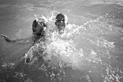 Splash Wars | Child Photojournalism | Lake Michigan