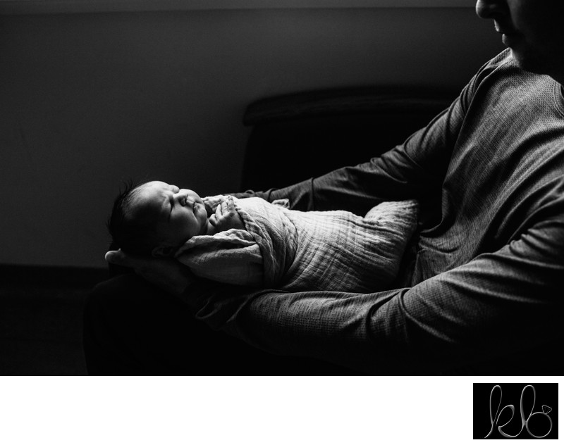 Father and Daughter Newborn Session