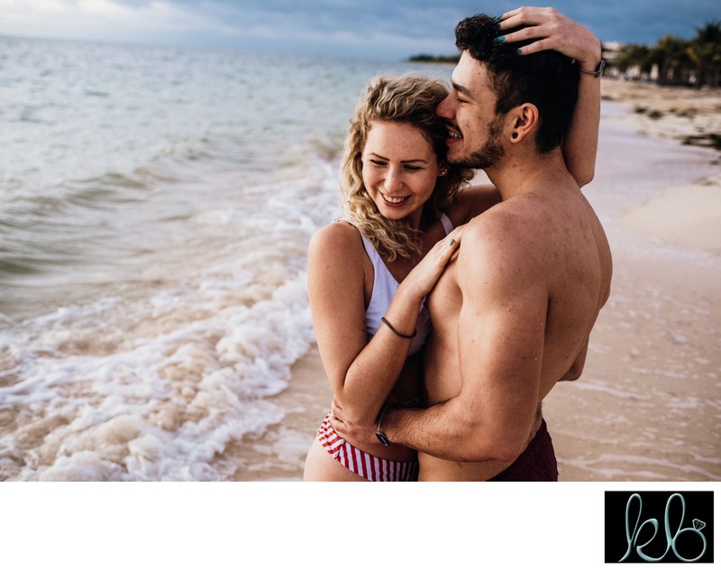 Flirty Couple Photos at the Dreams Punta Cana Resort 