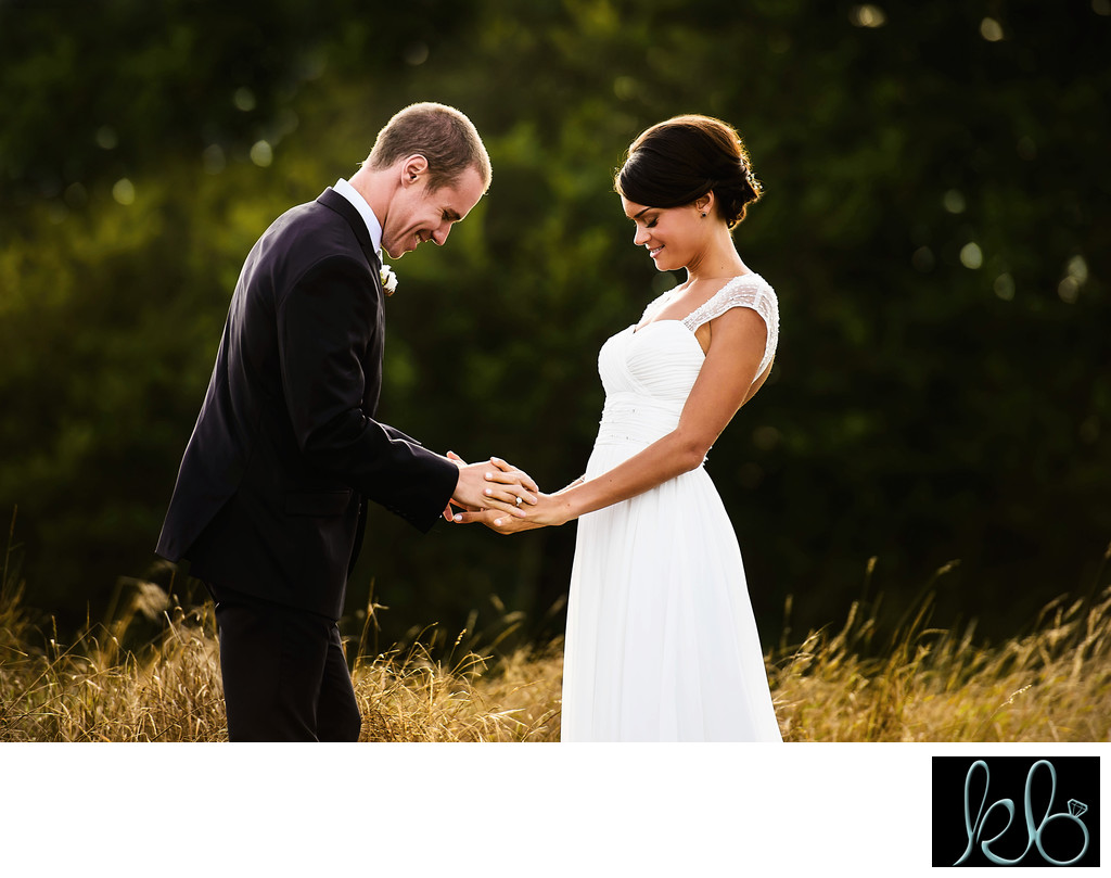 Photos of Bride and Groom at Langley Wedding