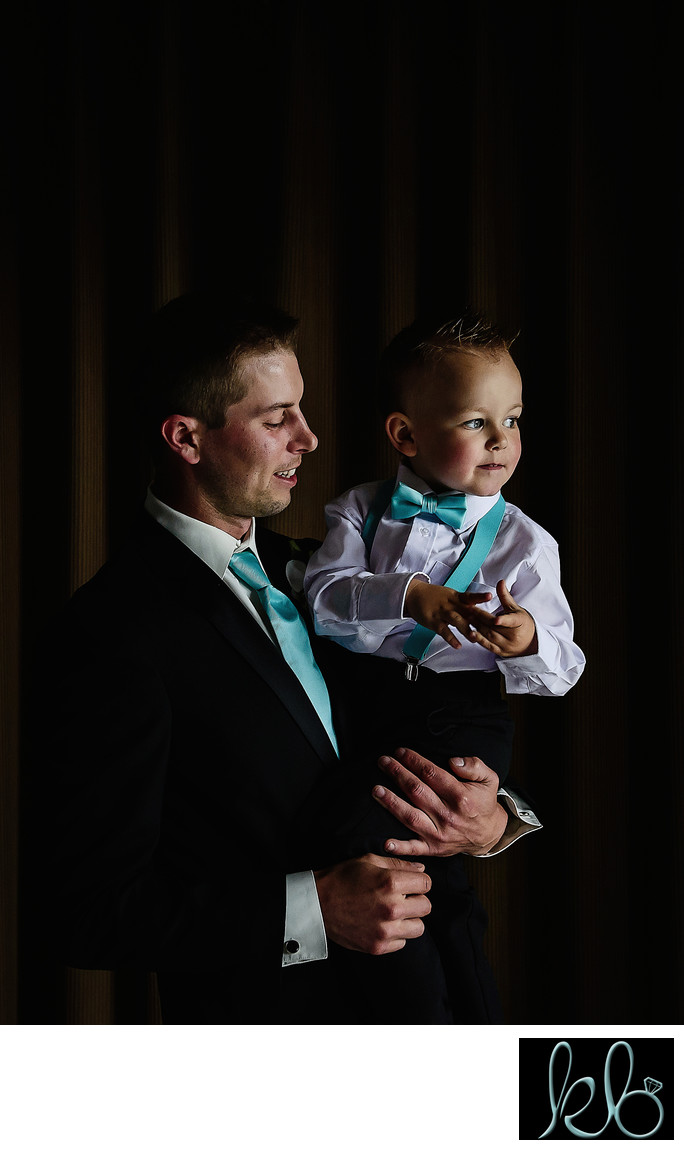 Photo of Groom and Ring Bearer at Hopcott Farms