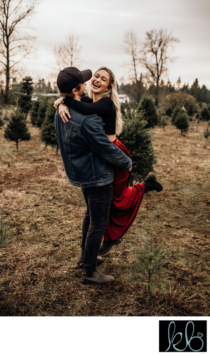 Flirty Christmas Worthy Couple Photos 