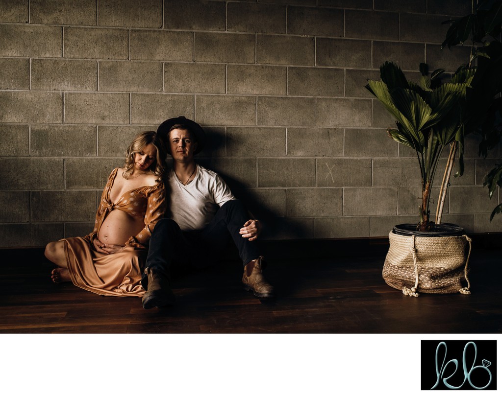Vancouver Indoor Session of Expecting Couple