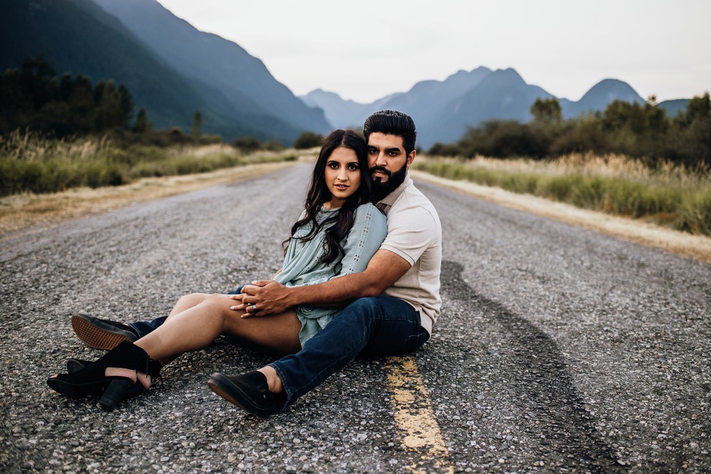 Pitt Lake Couple Photo Session at Sunset 