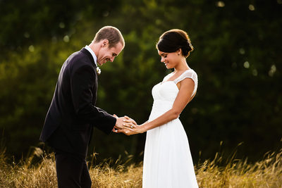Photos of Bride and Groom at Langley Wedding