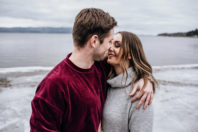 Winter Engagement Photos in Langley