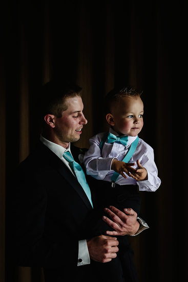 Photo of Groom and Ring Bearer at Hopcott Farms