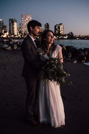 English Bay Beach Wedding Photos