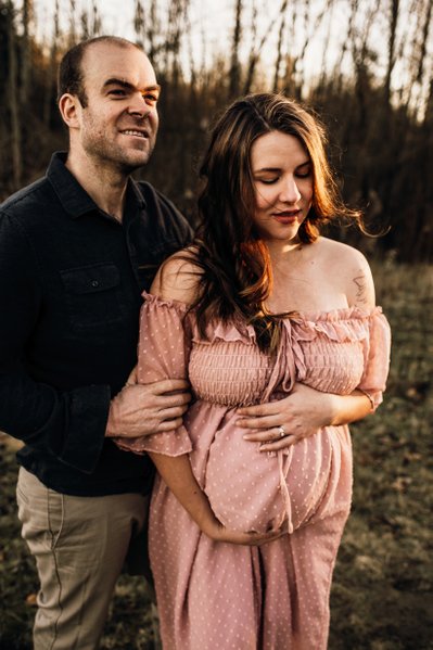 Sunset Maternity Session In Langley