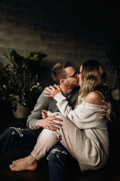 Cozy Indoor Couple Session