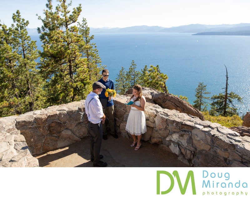 North Lake Tahoe Elopement Ceremony Photos