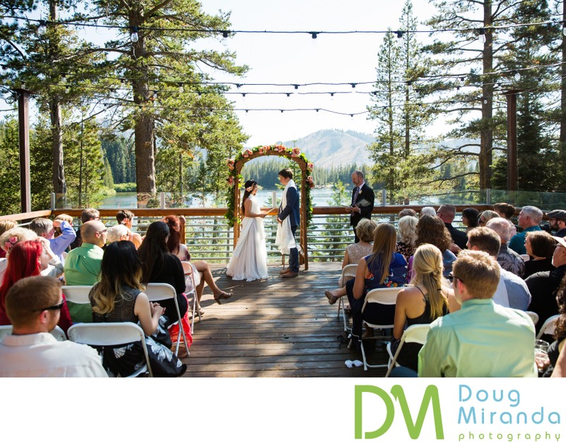 Lake Mary Sugar Bowl Resort Wedding Ceremony Photos