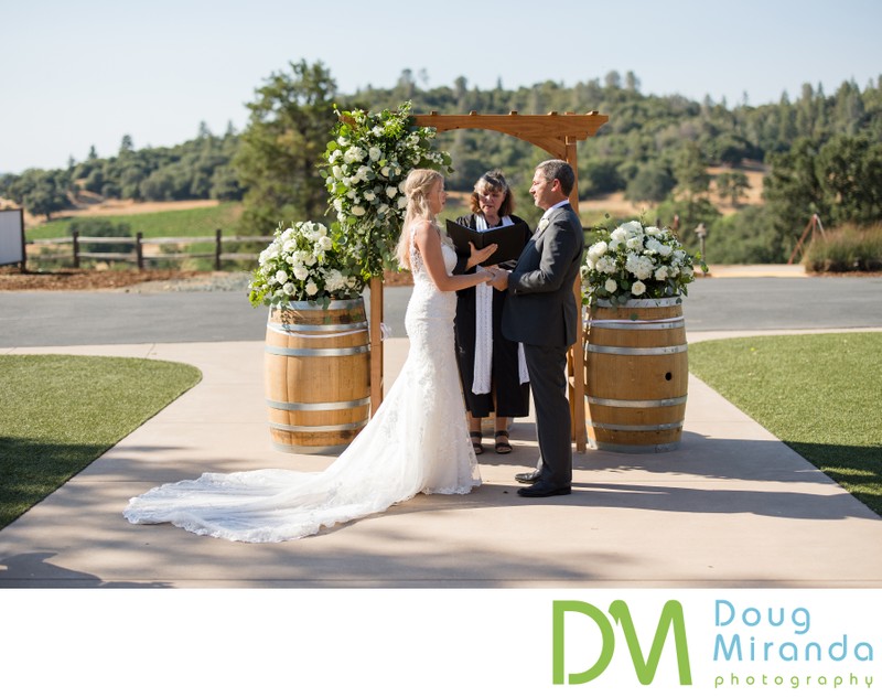 Helwig Winery Wedding Ceremony Photos