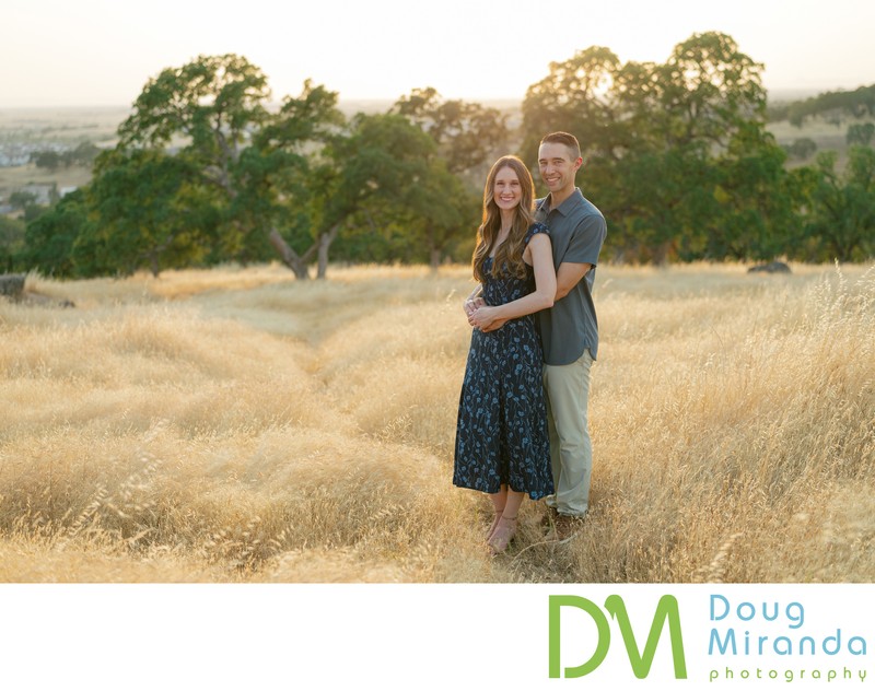 Sacramento Oak Tree Engagement Photos