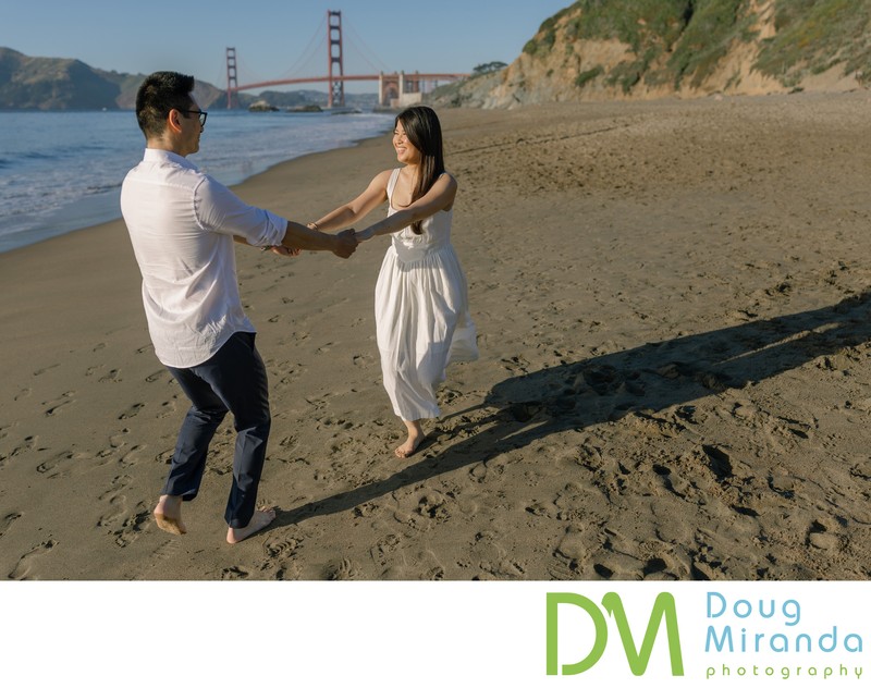 Baker Beach engagement photographer