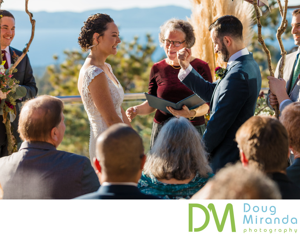 Tahoe Blue Estate Wedding Ceremony Photos