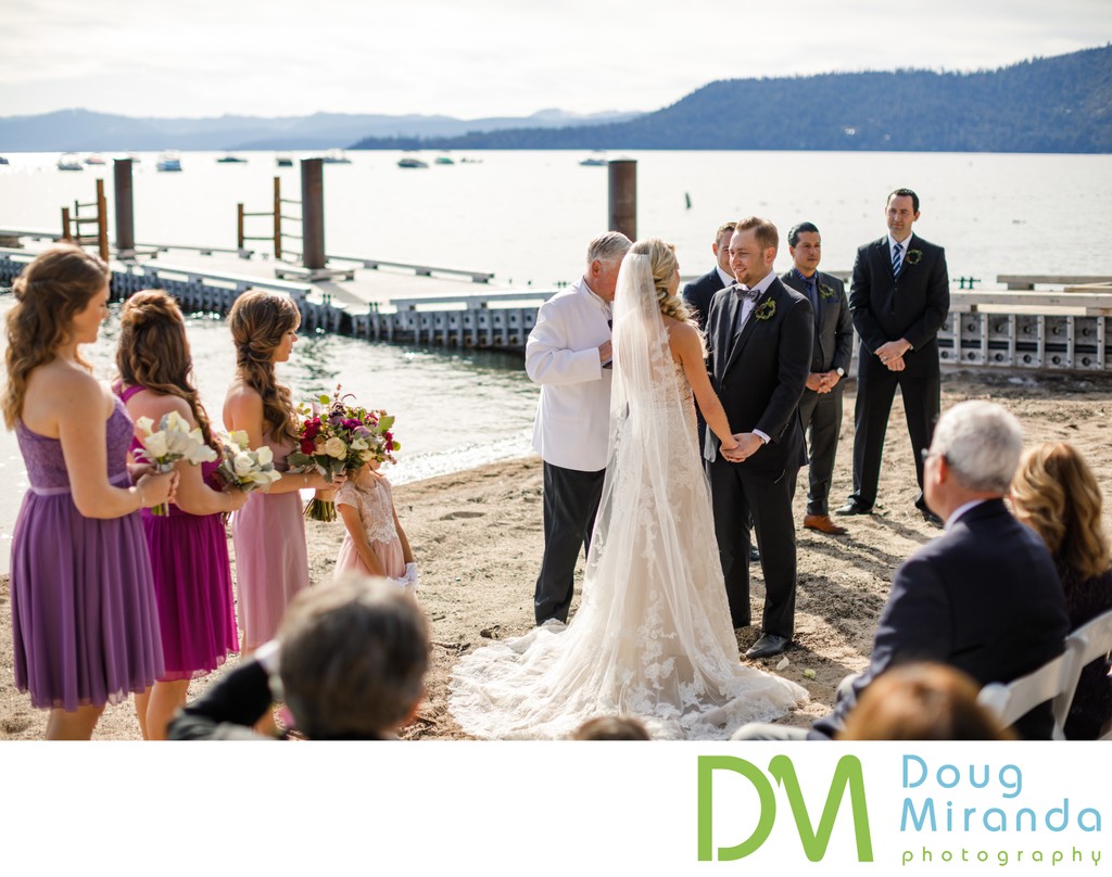 Hyatt Regency Lake Tahoe Wedding Ceremony Photos