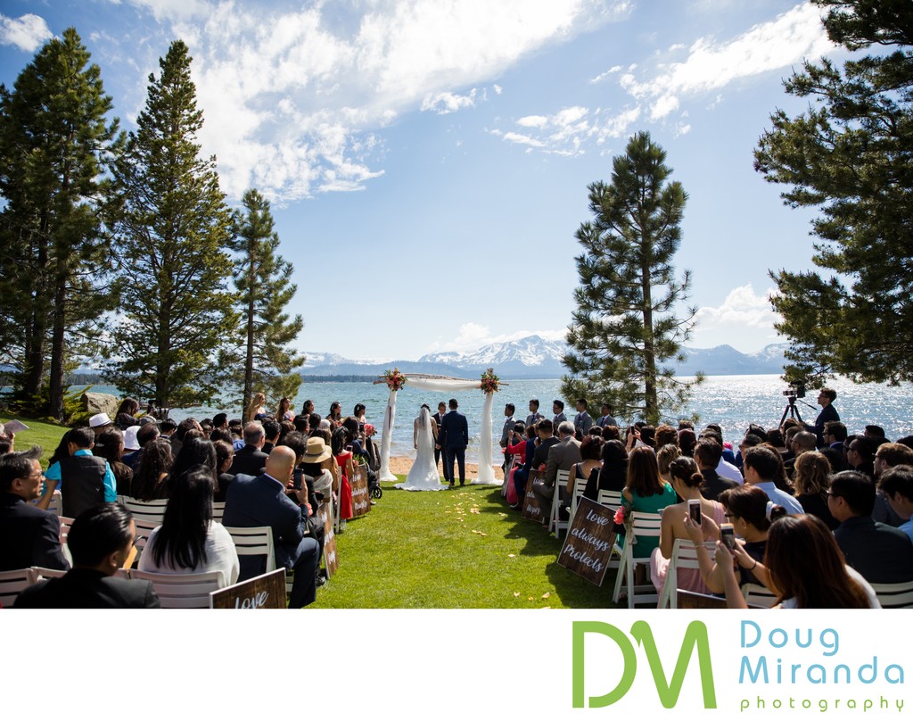 Edgewood Tahoe Wedding Ceremony Photos 