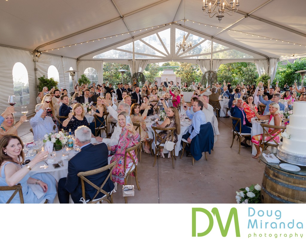 Scribner Bend Wedding Reception Tent Guest Photo