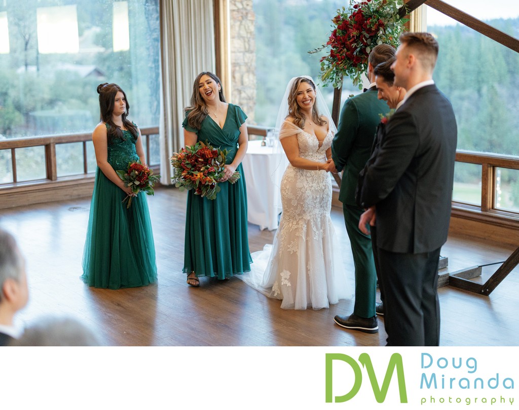 Winchester Estate Indoor Wedding Ceremony Photo