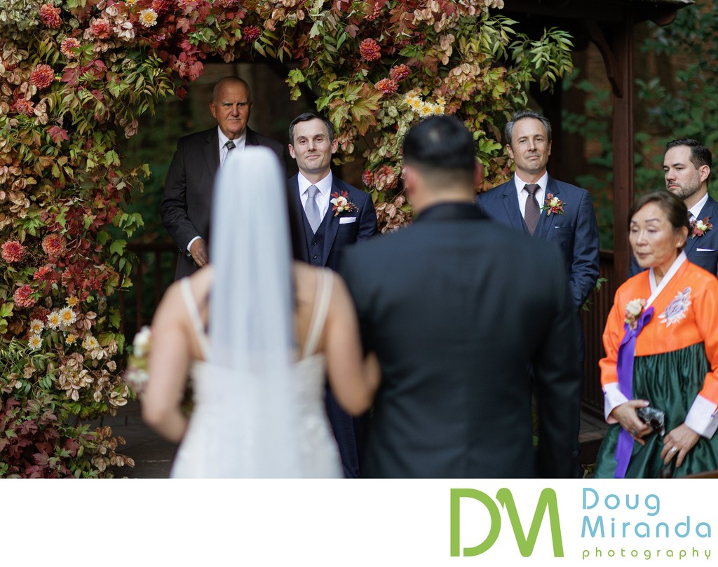 Villa Chanticleer Groom Ceremony Photo