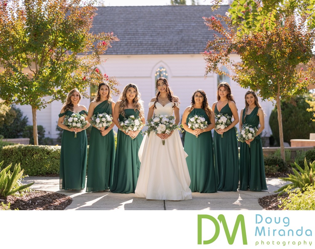 Old St. Mary’s Chapel Bridal Party Photo