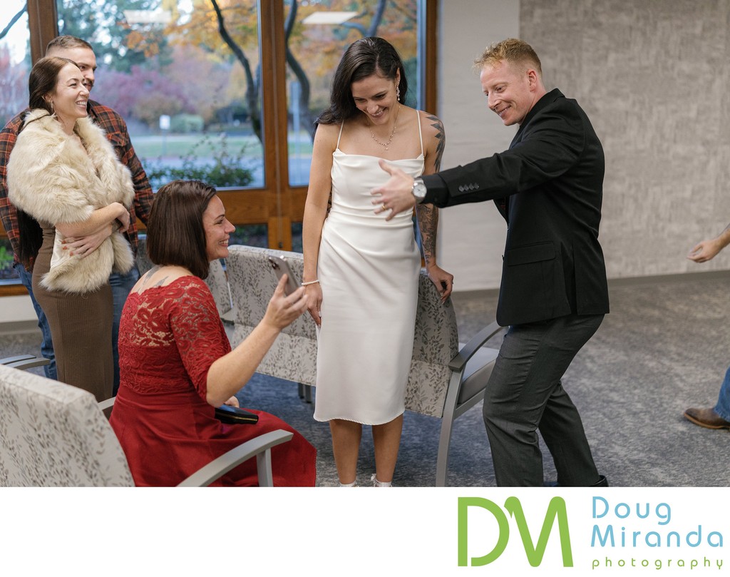 Sacramento County Clerk Candid Wedding Pictures