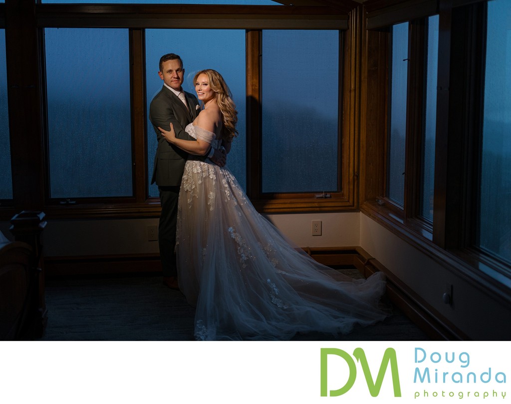 Tahoe Blue Estate Indoor Wedding Portraits 