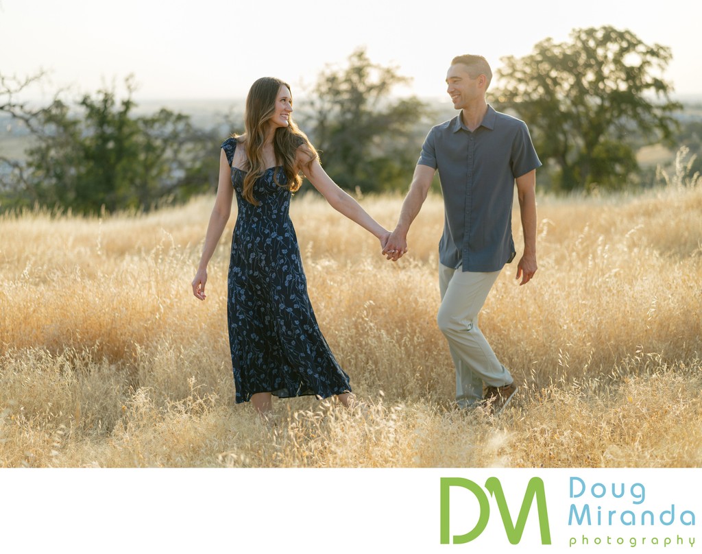 Sacramento Oak Tree Engagement Photographer