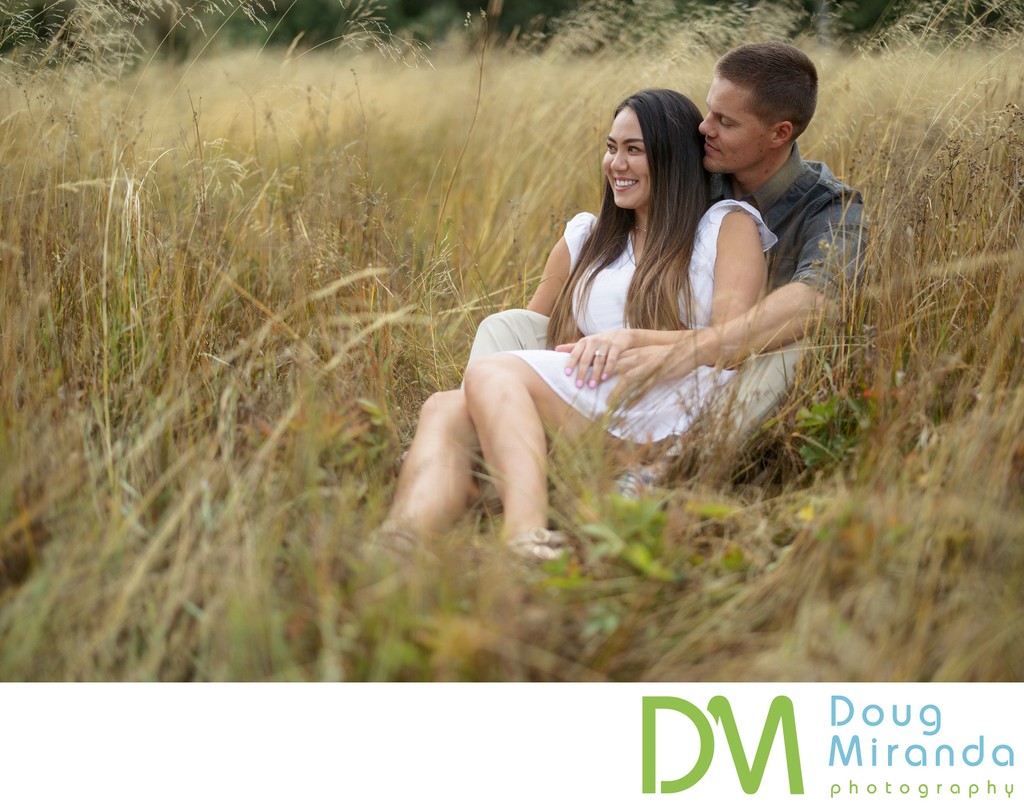 Meadow Engagement Photo 