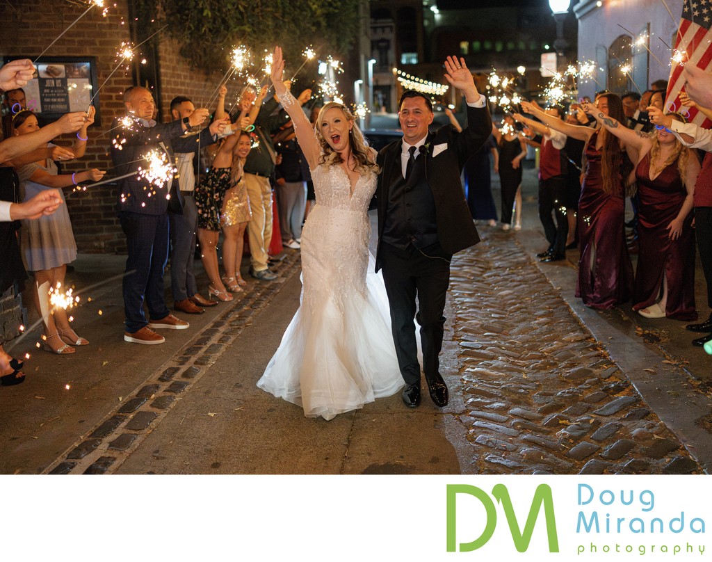 Firehouse Wedding Grand Exit