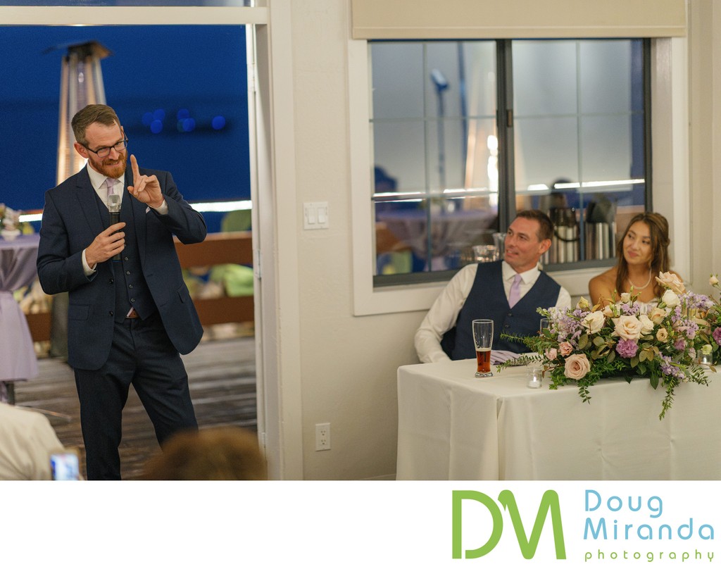 Mavericks House Wedding Toast