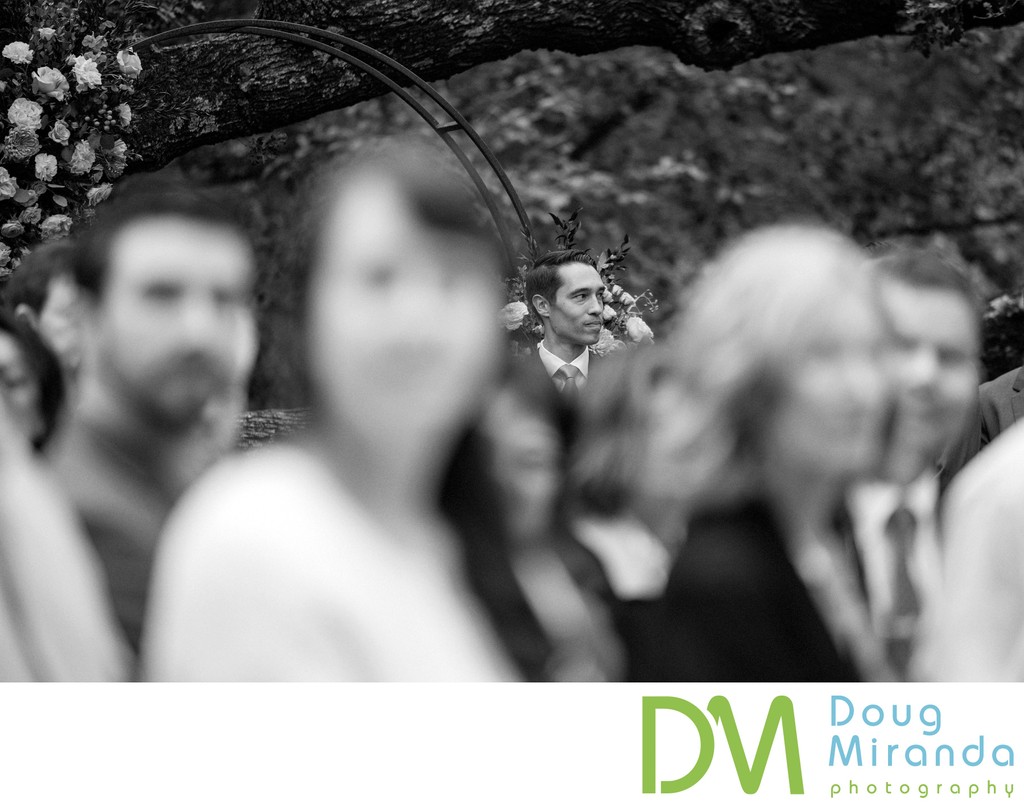 Gold Hill Gardens Candid Ceremony Photo