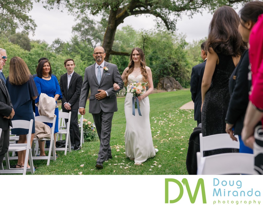 Gold Hill Gardens Wedding Processional