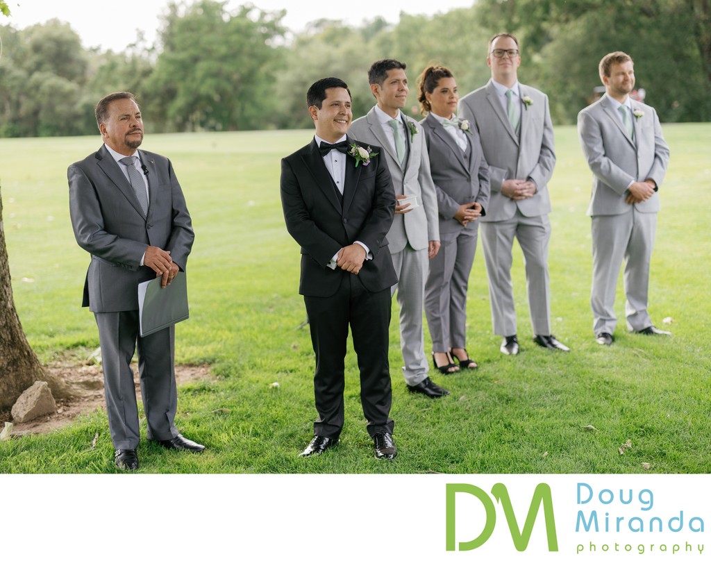 Pavilion at Haggin Oaks Wedding Ceremony Pictures