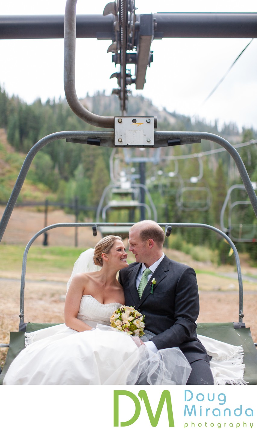 Everline Resort and Spa Wedding Chair Lift Photos