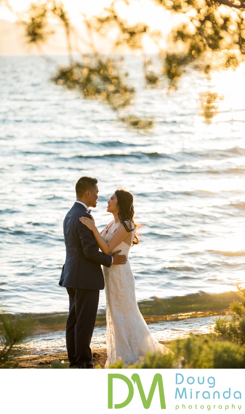 South Lake Tahoe Beach Wedding Photography