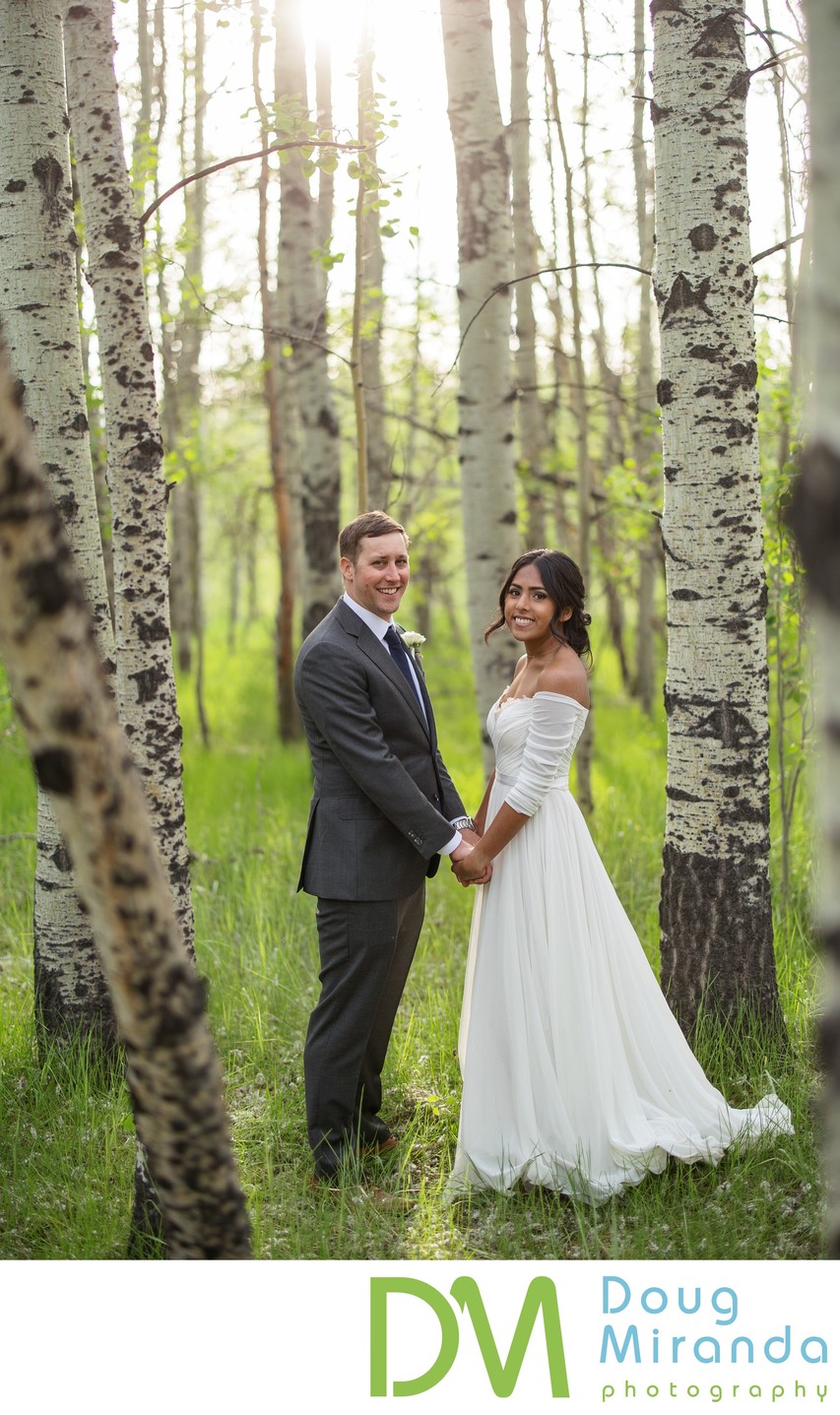 Lake Tahoe Aspen Tree Wedding Photos