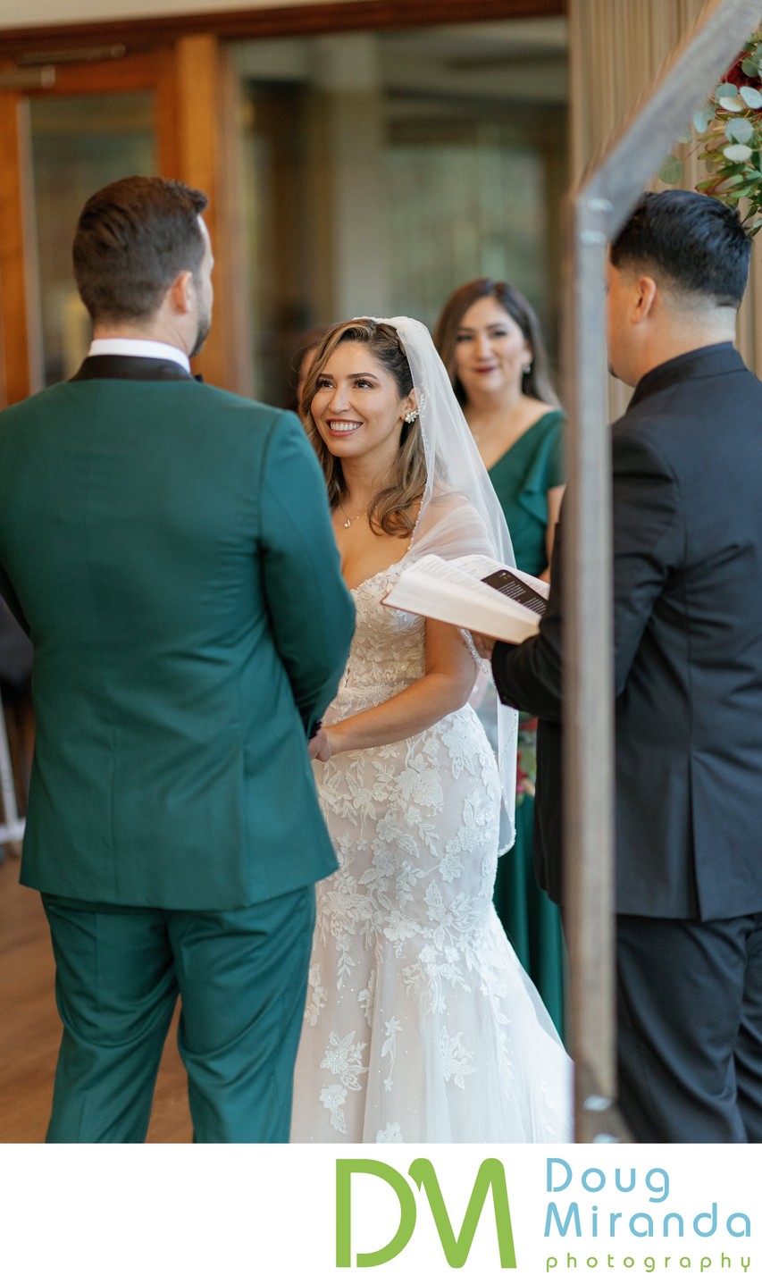 Winchester Estate Indoor Wedding Ceremony Picture 