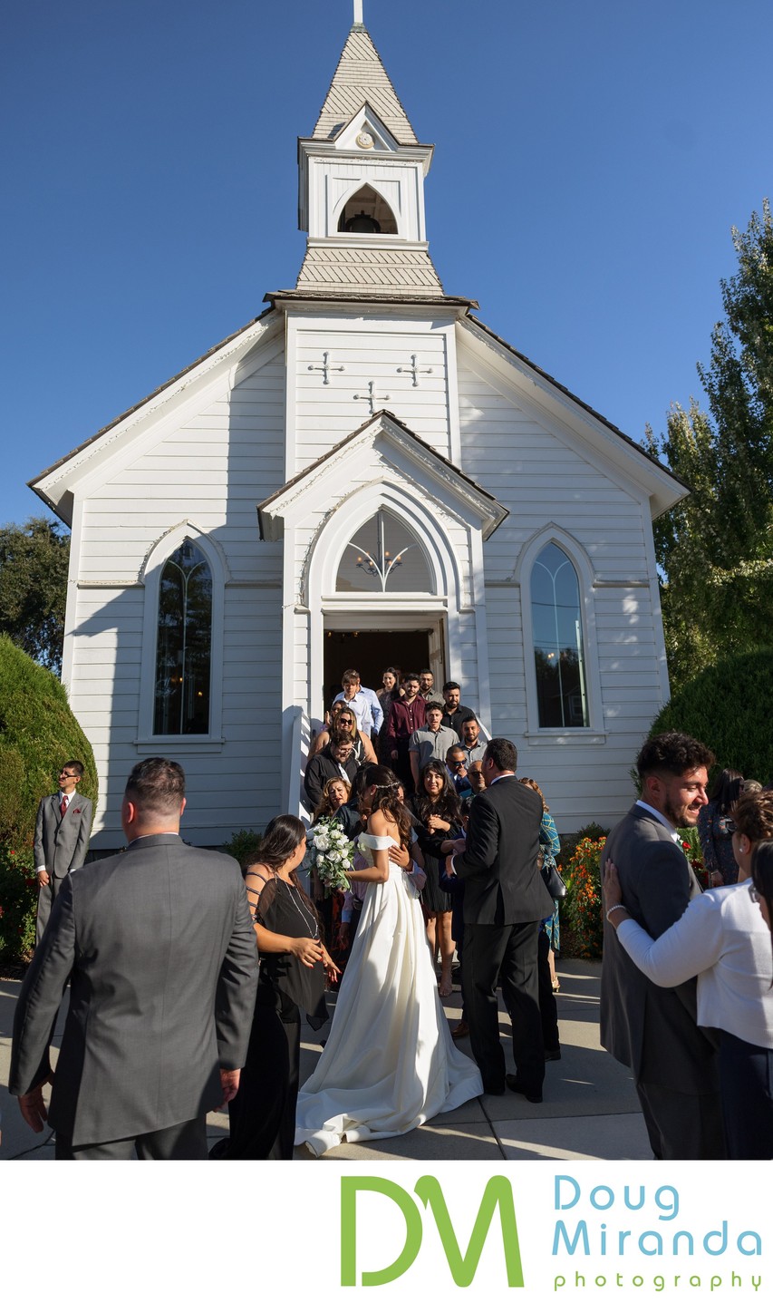 Old St. Mary’s Chapel Candid Wedding Picture 